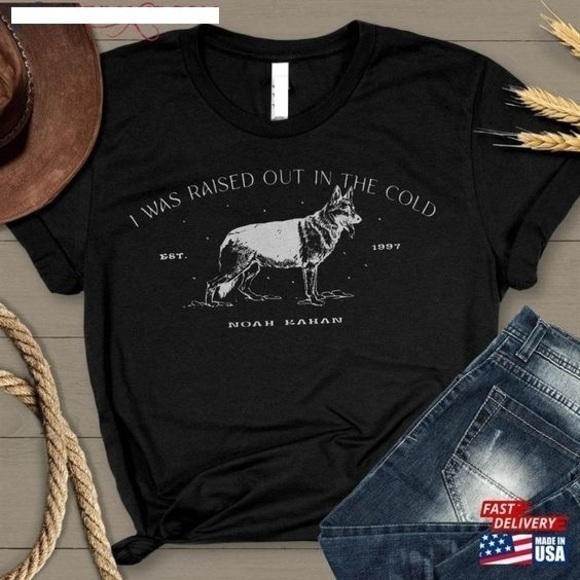 LaNess Other - I Was Raised Out In The Cold Noah Kahan Tour 2023 Concert T-Shirt